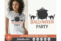 Halloween party SVG, Halloween SVG, Pumpkin svg, Witch SVG, Product Image 1