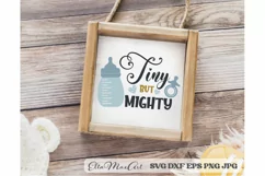 Tiny but mighty SVG, Boy Svg, Baby Svg, Baby Boy SVG, PNG Product Image 3