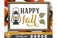 Happy fall SVG, Fall svg, Autumn SVG, Pumpkin Svg, PNG Product Image 1