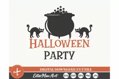 Halloween party SVG, Halloween SVG, Pumpkin svg, Witch SVG, Product Image 2
