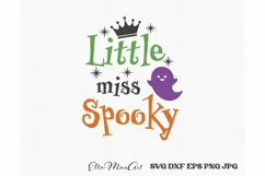 Little miss Spooky SVG, Halloween Baby SVG, Halloween SVG Product Image 3