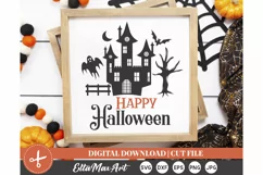 Happy Halloween SVG, Halloween SVG, Pumpkin svg, Witch SVG, Product Image 1
