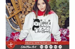 Have a llamazing Christmas SVG, Christmas SVG, Santa svg, Product Image 1