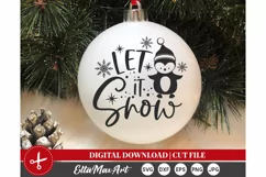 Let it snow Svg, Christmas Svg, Christmas Shirt SVG, Holiday Product Image 2
