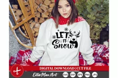 Let it Snow Christmas SVG, Winter SVG, Christmas shirt svg, Product Image 2