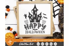 Happy Halloween SVG, Halloween SVG, Pumpkin svg, Witch SVG, Product Image 3