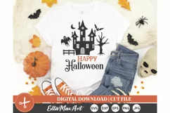 Happy Halloween SVG, Halloween SVG, Pumpkin svg, Witch SVG, Product Image 3