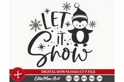 Let it snow Svg, Christmas Svg, Christmas Shirt SVG, Holiday Product Image 4
