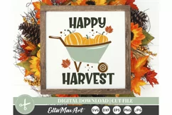 Happy Harvest SVG, Thanksgiving SVG, Autumn SVG, Fall Product Image 1
