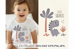 Cute saurus SVG, Dinosaur Svg, Baby SVG, Dino Svg, Product Image 1