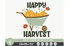 Happy Harvest SVG, Thanksgiving SVG, Autumn SVG, Fall Product Image 2