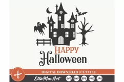 Happy Halloween SVG, Halloween SVG, Pumpkin svg, Witch SVG, Product Image 2