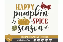 Happy pumpkin spice season SVG, Fall svg, Autumn SVG, PNG Product Image 2