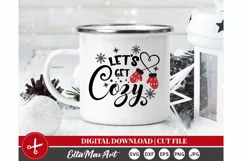 Lets get cozy Christmas SVG, Winter SVG, Christmas shirt svg Product Image 3