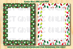 28 Christmas Border Letter Size Printable Papers JPG PDF Product Image 4