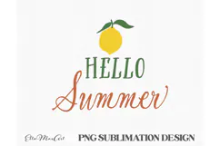 Hello summer PNG lemonade PNG Summer PNG Product Image 3