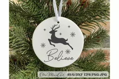 Believe, Merry Christmas SVG, Christmas quote SVG, Product Image 3