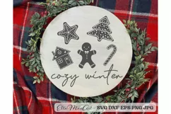 Cozy winter, Merry Christmas SVG, Christmas quote SVG, Product Image 2
