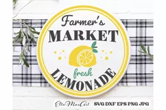 Farmers market fresh lemonade Lemonade Svg, Lemon Svg, Beach Product Image 1