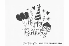Happy Birthday SVG, Birthday SVG, Birthday party Svg, Cake Product Image 3