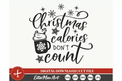 Christmas calories don't count SVG, Christmas Pot Holder Svg Product Image 3