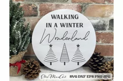Walking in a winter wonderland, Merry Christmas SVG, Winter Product Image 1