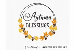 Autumn Blessings Svg, Fall Svg, Autumn Svg, Autumn Quote Product Image 3