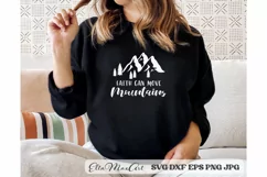 Faith can move mountains SVG, Faith SVG, Motivational svg Product Image 3