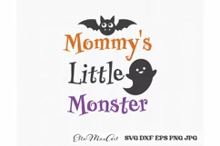 Mommys Little Monster SVG, Halloween Baby SVG, Halloween SVG Product Image 3