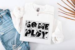 Game Play SVG - Modern Grid Football Spirit Graphic Product Image 3