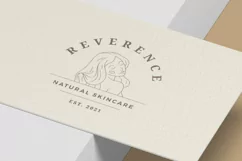 Long hair woman portrait beauty logo Product Image 3
