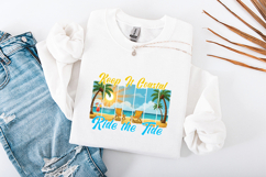 Keep It Coastal Ride the Tide Summer Beach Sublimation PNG Product Image 1