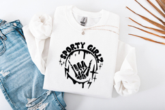Retro Sporty Girlz Skeleton Shaka SVG Bundle Streetwear Product Image 3