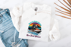 Born to Make Waves Jet Ski Gorilla SVG Summer Sea PNG Product Image 3