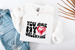 Retro You Are My Valentine SVG - Groovy Dripping Heart PNG Product Image 3