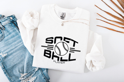 Softball Player SVG | Softball Ball Sports Cut File Product Image 3