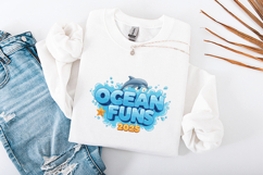 Ocean Funs 2025 SVG - Cute Dolphin Splash Nursery Cut File Product Image 3
