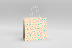4 Colorful Star Seamless Patterns, Rainbow Digital Paper PNG Product Image 3