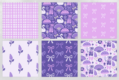 Lilac Coquette Seamless Patterns - 16 JPEG Patterns Product Image 3