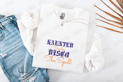 Haunted Under Disco The Spell SVG - Retro Gothic Halloween Product Image 3