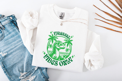 Jurassic Vibes Only SVG - Funny T-Rex Tropical Summer Art Product Image 3