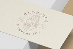 Minimalist female esoteric floral portrait logo Product Image 3