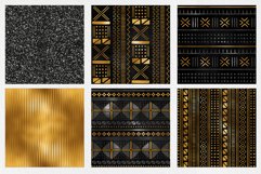 Black and Gold Bogolan Digital Paper Product Image 5