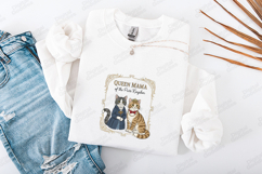 Queen Mama Cat SVG - Regal Motherhood Purr Kingdom Art Product Image 3