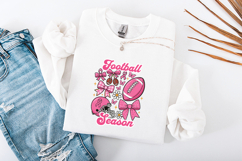 Football Season SVG - Pink Out Awareness Coquette Bow PNG Product Image 3