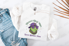 Mardi Gras Frog SVG - Froggy Gras Vibes Bead-Hungry Art Product Image 3