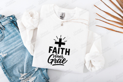 Faith Over Fear SVG - Christian Cross Religious Cut File Product Image 3