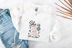 She Is Mom SVG - Brave Kind Strong Affirmation Cut File Product Image 3
