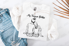 My Forever Bestie SVG Best Friend PNG Gift Friendship Quote Product Image 1