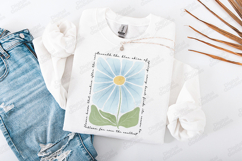 Grow Slowly Beautifully Fully &amp; Freely Retro Boho Floral JPG Product Image 2